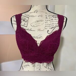 🍂 Burgundy Lace Dream Angels Victoria's Secret Bras